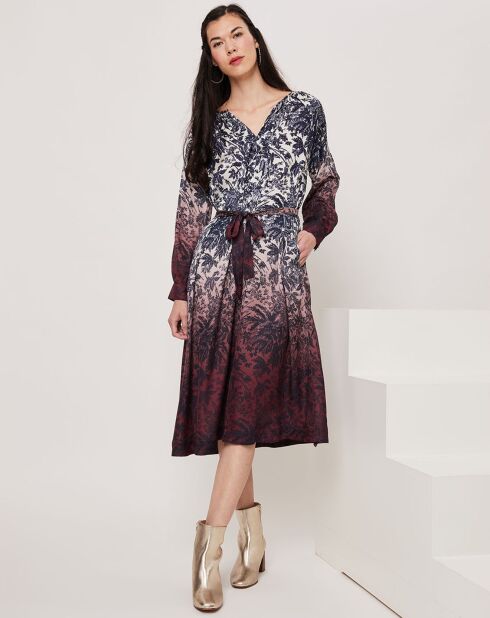 Robe Louisa bordeaux