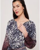 Robe Louisa bordeaux