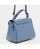 Sac à main en Cuir Tia bleu clair -  28x22x11 cm