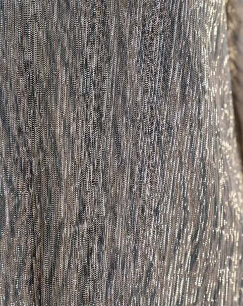 Robe Rummy marron/lurex doré