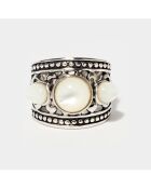 Kolo Ring aus Sterlingsilber und Perlmutt 5,8 ct