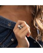 Kolo Ring aus Sterlingsilber und Perlmutt 5,8 ct