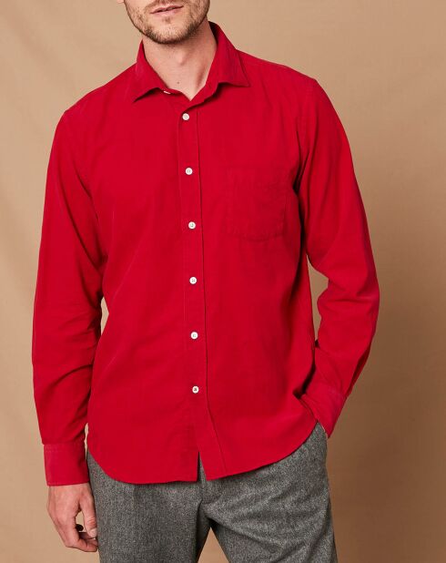 Chemise Regular Paul Pat rouge oxford