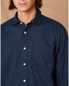 Chemise Regular Paul Imprimé indien marine/bleu