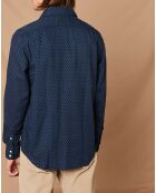 Chemise Regular Paul Imprimé indien marine/bleu