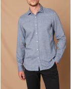 Chemise Slim Sammy bleu/gris clair