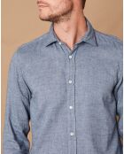 Chemise Slim Sammy bleu/gris clair