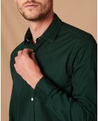 Chemise Slim Sammy vert/marine