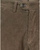 Pantalon en velours côtelé Tobby vert olive