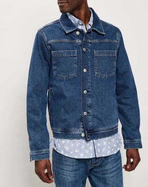 Veste en Jean bleu indigo