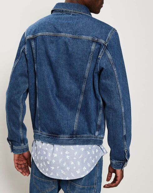 Veste en Jean bleu indigo