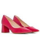 Dumps in pelle gialla rossa/rosa - tacco 6,5 cm
