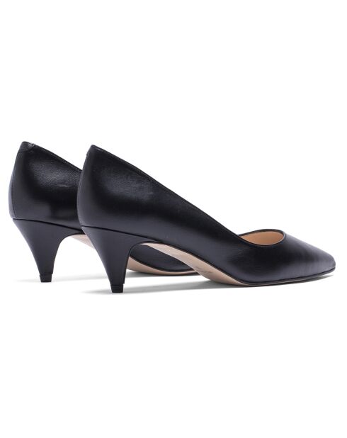 Schwarze Pumps Maria aus Leder - 5,5 cm Absatz