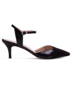 Zapatos de tacón Anne de terciopelo negro - Tacón de 5 cm