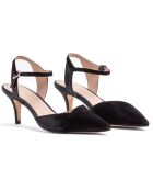 Zapatos de tacón Anne de terciopelo negro - Tacón de 5 cm