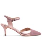 Zapatos de tacón Anne Nudes de piel aterciopelada, tacón de 5 cm