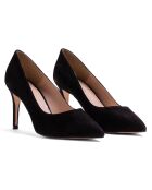 Schwarze Pumps Alia aus Veloursleder - 8,5 cm Absatz