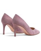 Zapatos Alia de terciopelo en piel nude - tacón de 8,5 cm