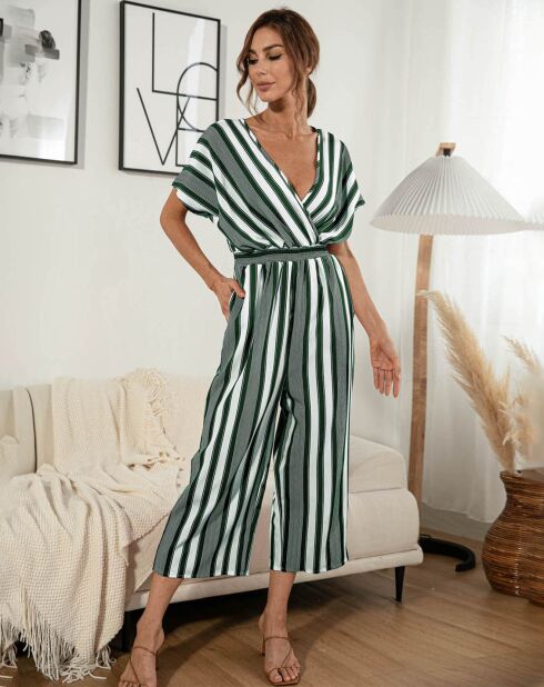Combinaison Georgia vert/blanc