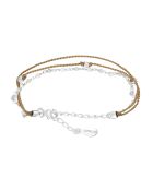 Bracelet Multi Rangs en Argent & Pierre de Lune blanche