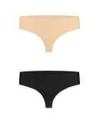 2 Strings invisibles noir/beige