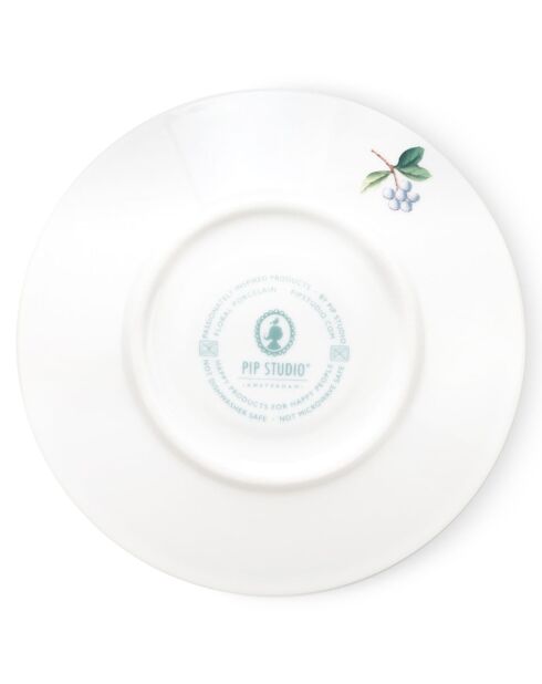 6 Tasses à café avec soucoupes en Porcelaine Blushing Birds rouges - 12 cl