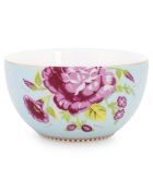 6 Early Bird porseleinen schalen met blauwe bloemen - D.12 cm