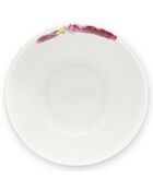 6 Early Bird porseleinen schalen met blauwe bloemen - D.12 cm