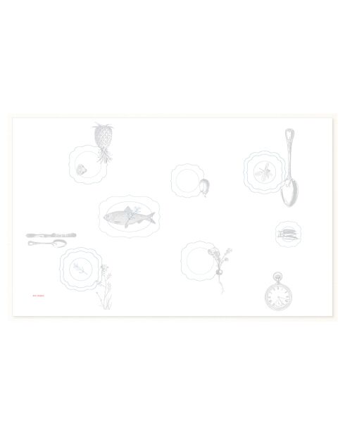 Mantel blanco Royal Bordar Plates - 150x250 cm
