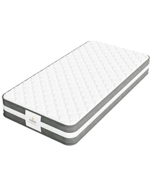 Matelas Leon gris/blanc - 80x200 cm