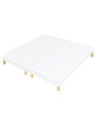 Ensemble Matelas + 2 Sommiers Vasco bleu/blanc - 2x80x200 cm