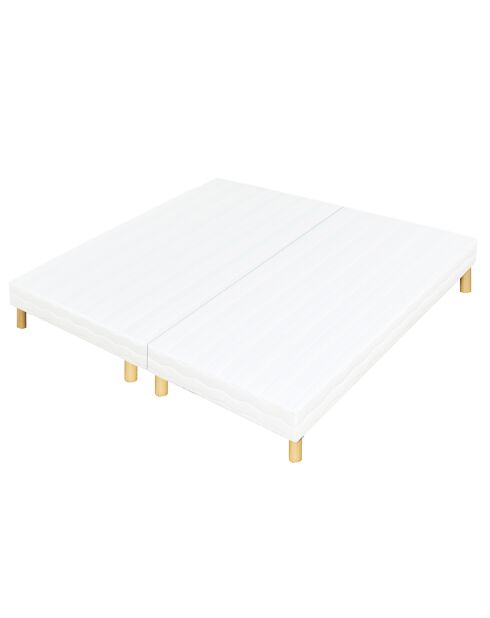 Ensemble Matelas + 2 Sommiers Vasco bleu/blanc - 2x90x200 cm