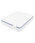 Ensemble Matelas + Sommier Vasco bleu/blanc - 140x190 cm