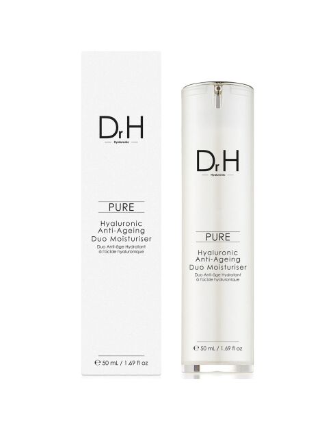 Duo hydratant anti-âge à l'acide hyaluronique Dr H - 50 ml