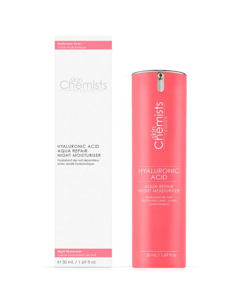 Crema de noche reparadora Aqua Repair con ácido hialurónico SC, 50 ml