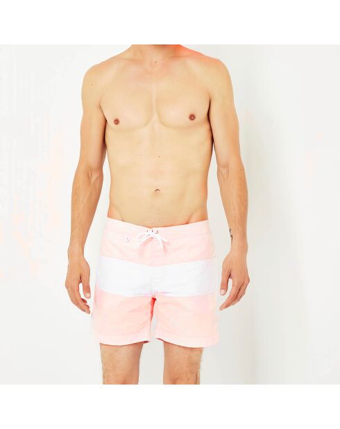 Austral Badeshorts in Hellrosa/Weiß