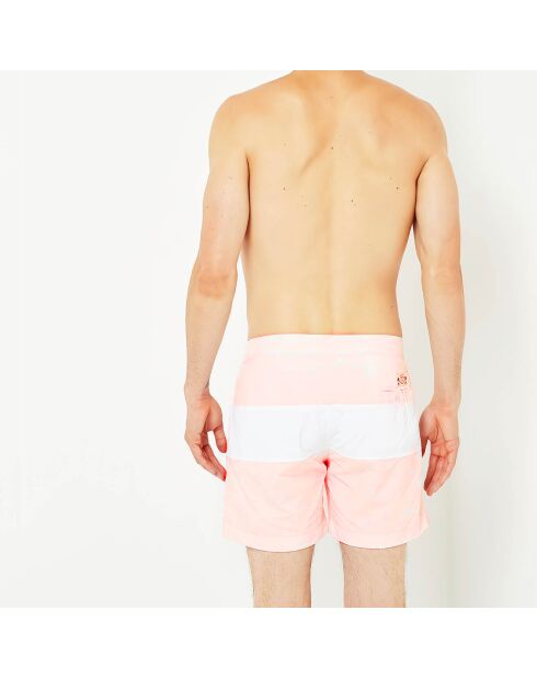 Austral Badeshorts in Hellrosa/Weiß