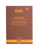 Bloc agrafé n°16 70 feuillets lignés chocolat - 14.8x21 cm