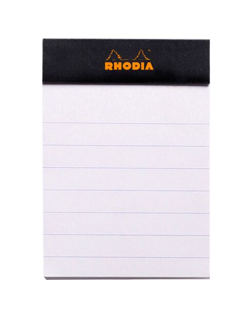 5 Blocs agrafés n°10 80 feuillets lignés noirs - 5.2x7.5 cm