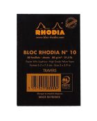 5 Blocs agrafés n°10 80 feuillets lignés noirs - 5.2x7.5 cm