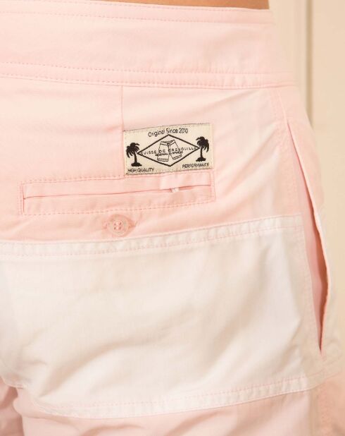 Austral Badeshorts in Hellrosa/Weiß