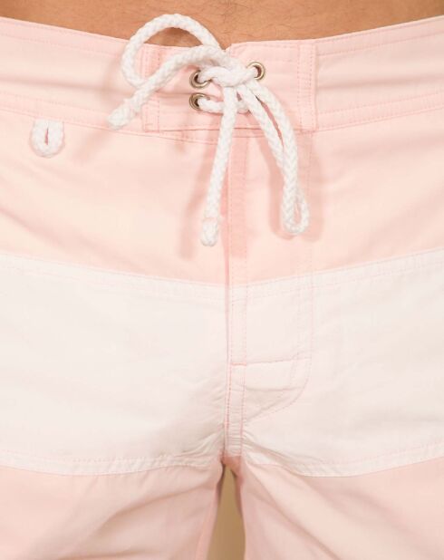 Austral Badeshorts in Hellrosa/Weiß