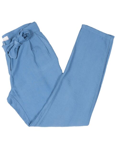 Pantalon fluide Cado bleu
