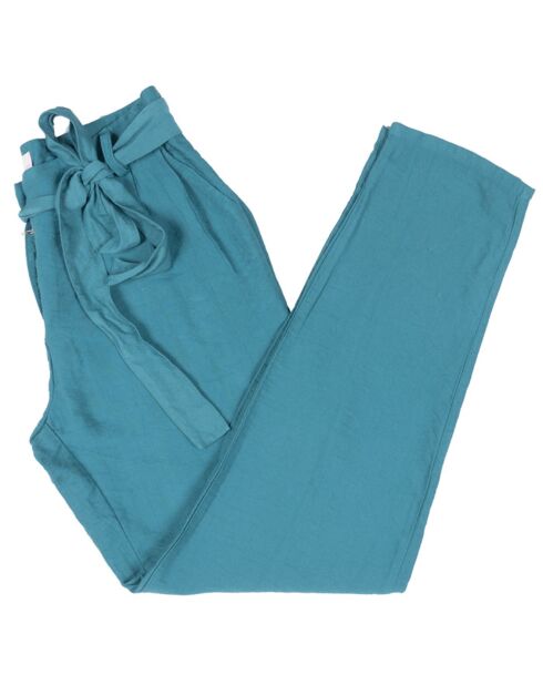 Pantalon fluide Cado turquoise