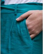Pantalon fluide Cado turquoise