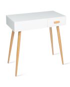 Coiffeuse Serena blanche - 80x39x75 cm