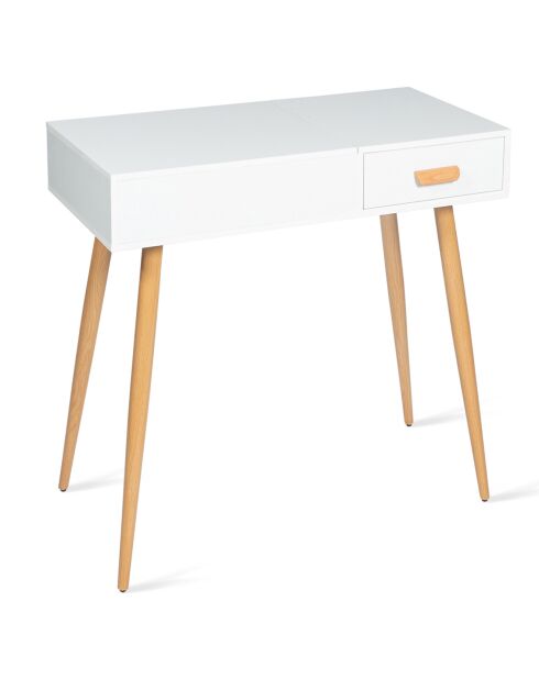 Coiffeuse Serena blanche - 80x39x75 cm
