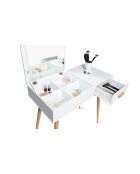 Coiffeuse Serena blanche - 80x39x75 cm