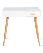 Coiffeuse Serena blanche - 80x39x75 cm