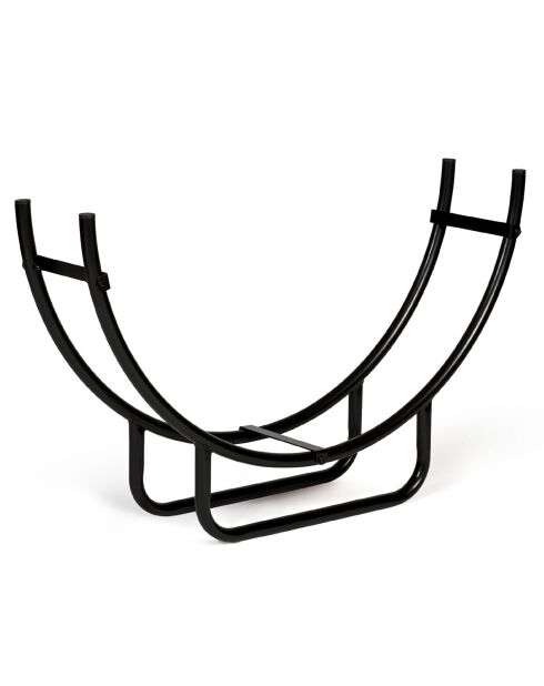 Porte-buche acier arche noir - 48x38.5x42 cm